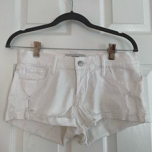 Women’s A&F White Jean Shorts
